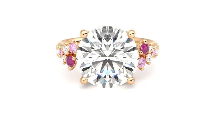 Taylor & Hart Marula Round Engagement Ring 360 degree image 0