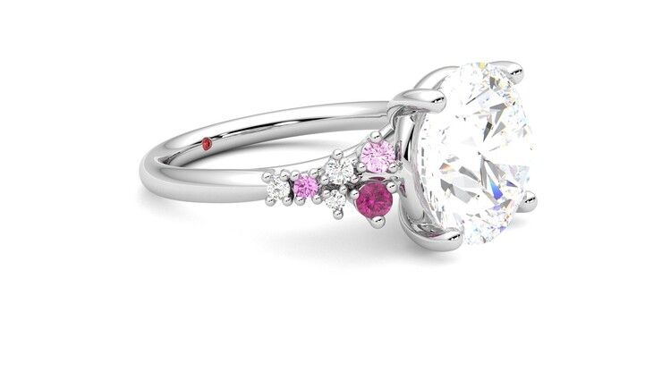 Taylor & Hart Marula Round Engagement Ring 360 degree image 7
