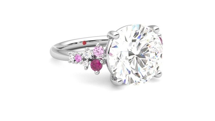 Taylor & Hart Marula Round Engagement Ring 360 degree image 5