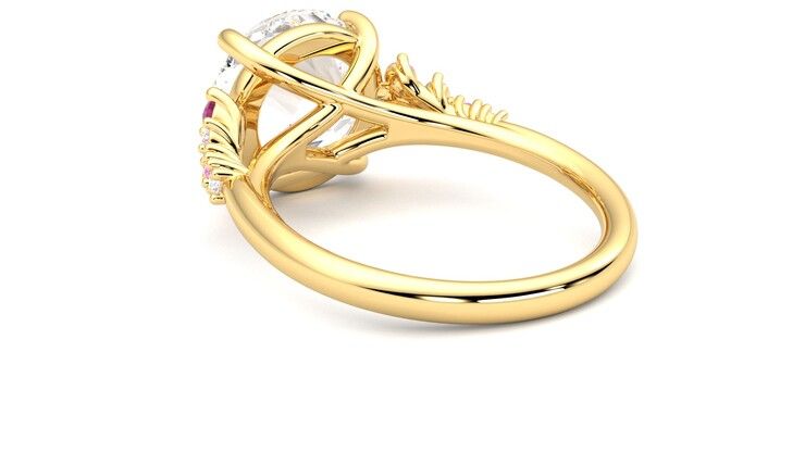 Taylor & Hart Marula Round Engagement Ring 360 degree image 17