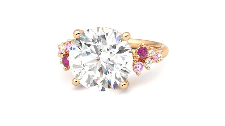 Taylor & Hart Marula Round Engagement Ring 360 degree image 27