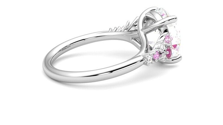 Taylor & Hart Marula Round Engagement Ring 360 degree image 11