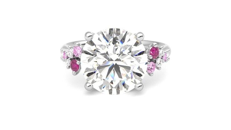 Taylor & Hart Marula Round Engagement Ring 360 degree image 29