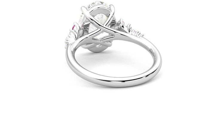 Taylor & Hart Marula Oval Engagement Ring 360 degree image 16