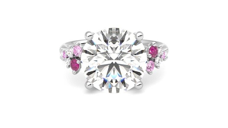 Taylor & Hart Marula Round Engagement Ring 360 degree image 0
