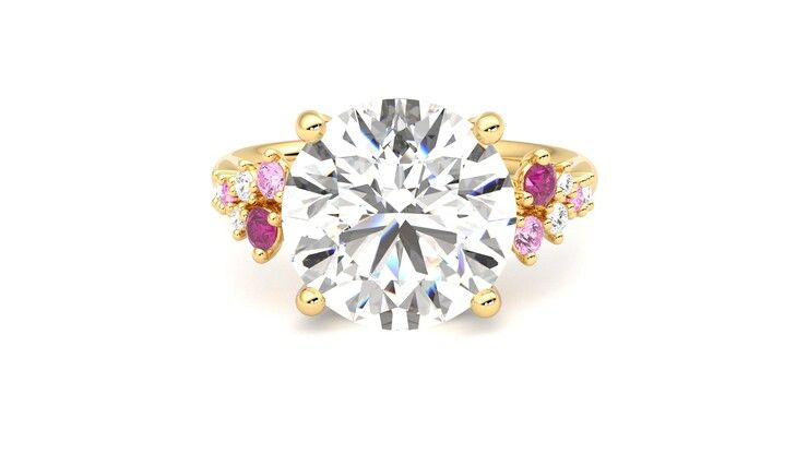 Taylor & Hart Marula Round Engagement Ring 360 degree image 29