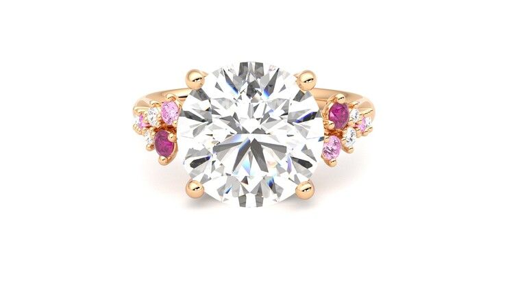 Taylor & Hart Marula Round Engagement Ring 360 degree image 29