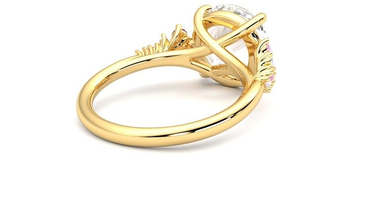 Taylor & Hart Marula Round Engagement Ring 360 degree image 13
