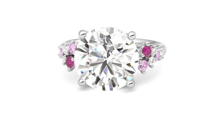Taylor & Hart Marula Round Engagement Ring 360 degree image 28