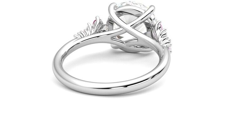 Taylor & Hart Marula Round Engagement Ring 360 degree image 14