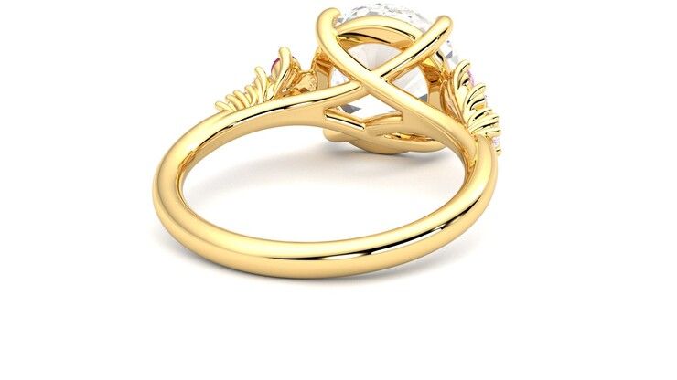 Taylor & Hart Marula Round Engagement Ring 360 degree image 14