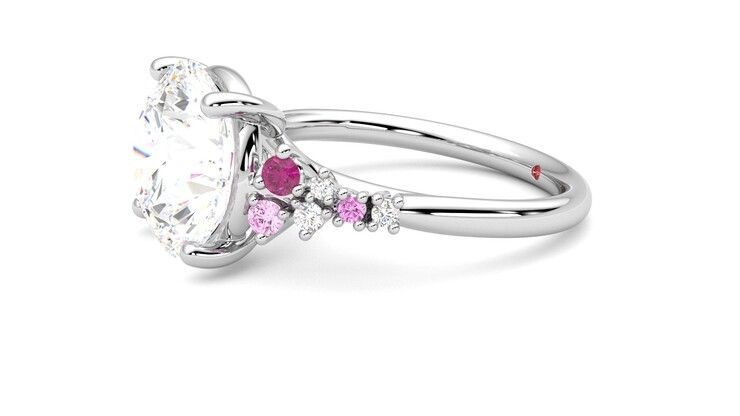 Taylor & Hart Marula Round Engagement Ring 360 degree image 22