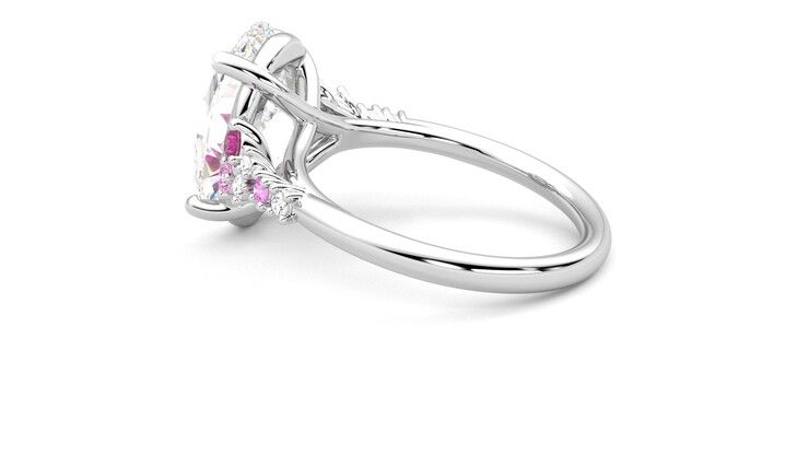 Taylor & Hart Marula Oval Engagement Ring 360 degree image 19