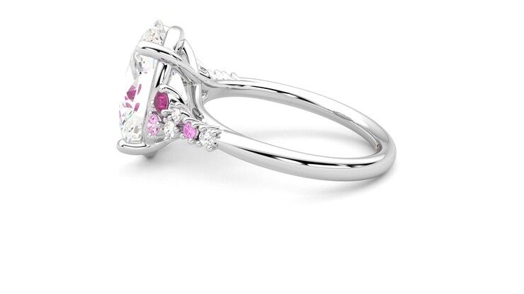 Taylor & Hart Marula Oval Engagement Ring 360 degree image 20