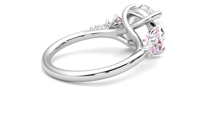 Taylor & Hart Marula Round Engagement Ring 360 degree image 12