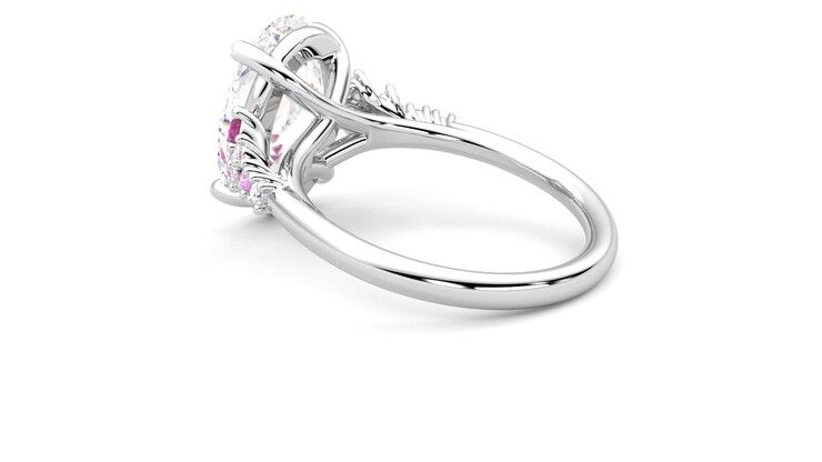 Taylor & Hart Marula Oval Engagement Ring 360 degree image 18