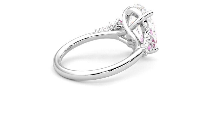 Taylor & Hart Marula Oval Engagement Ring 360 degree image 12