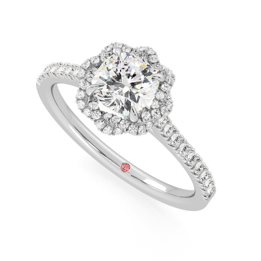 Taylor & Hart Entwine Cushion Engagement Ring 0