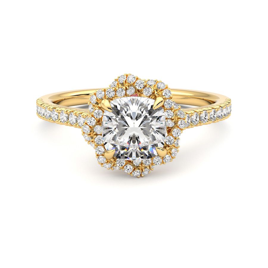 Taylor & Hart Entwine Cushion Engagement Ring 0