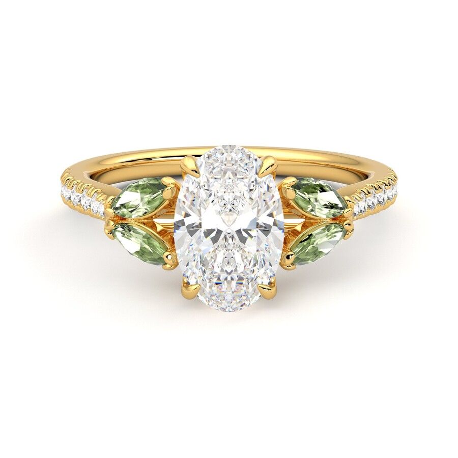 Taylor & Hart Thia Oval Engagement Ring 0