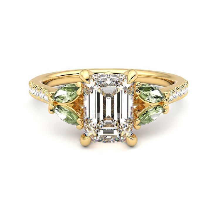 Taylor & Hart Thia Emerald Engagement Ring 1