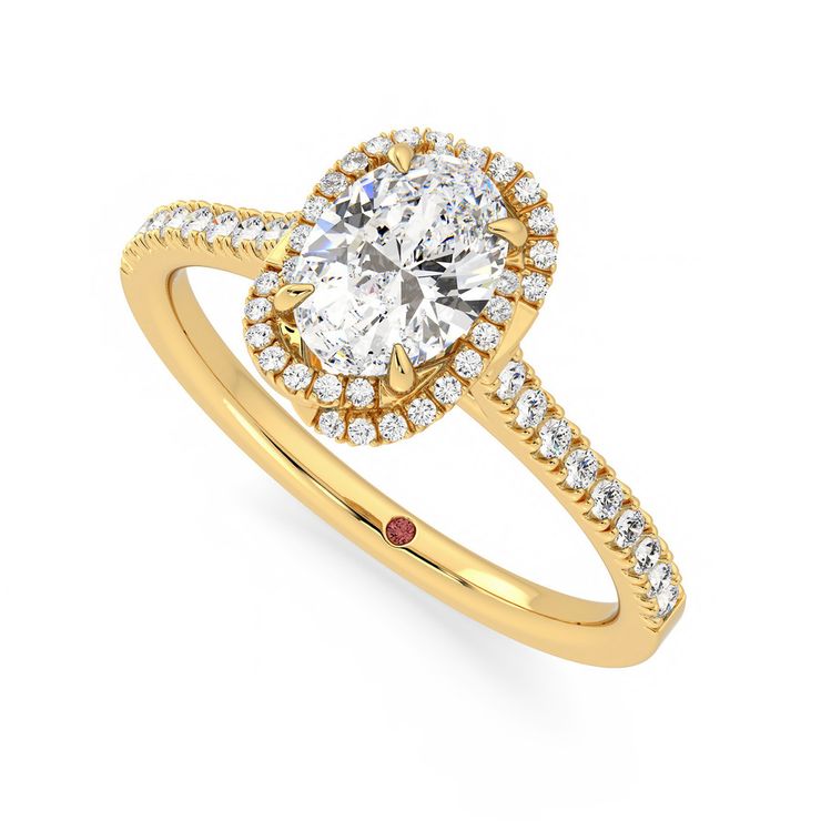 Taylor & Hart Entwine Oval Engagement Ring 0