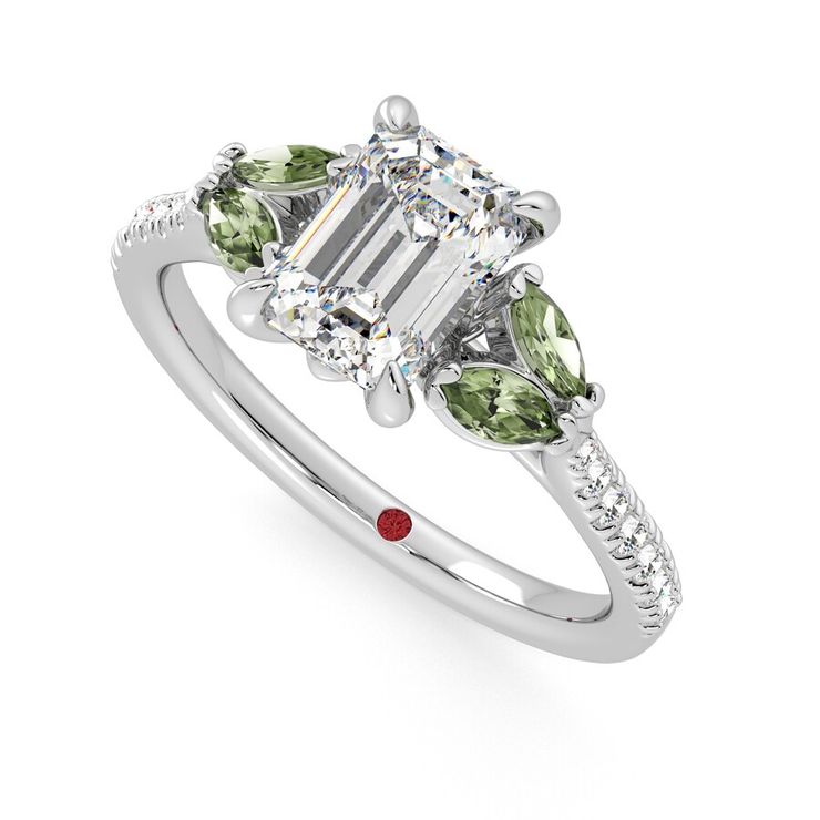 Taylor & Hart Thia Emerald Engagement Ring 0