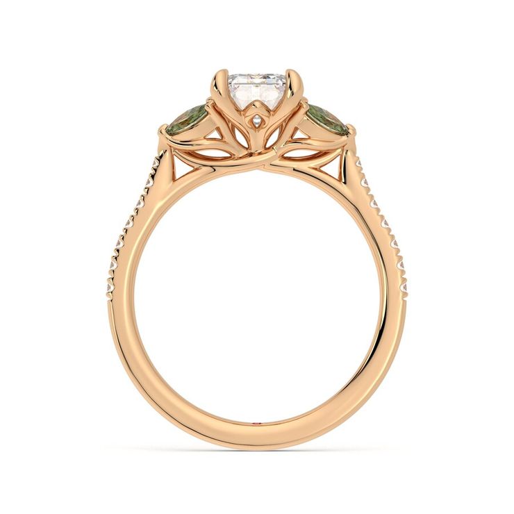 Taylor & Hart Thia Emerald Engagement Ring 0