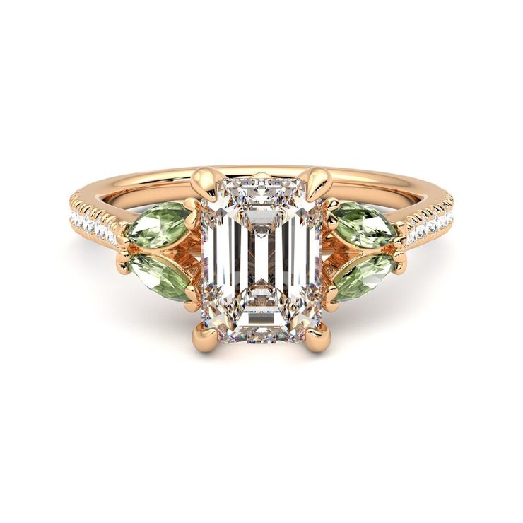 Taylor & Hart Thia Emerald Engagement Ring 1