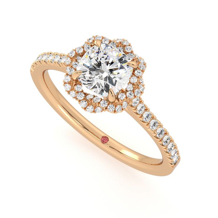 Taylor & Hart Entwine Cushion Engagement Ring 0