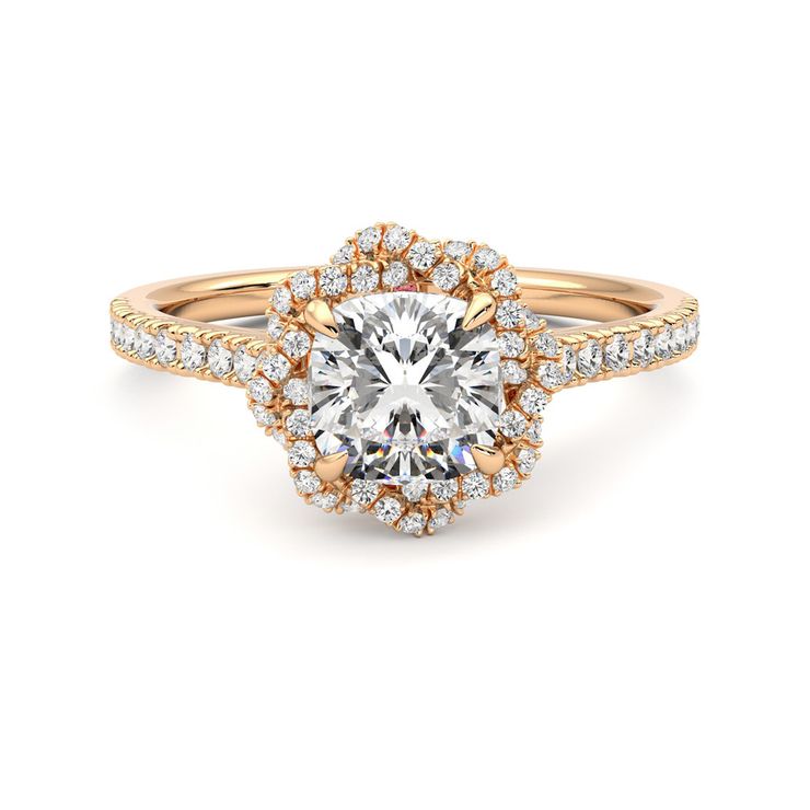 Taylor & Hart Entwine Cushion Engagement Ring 0