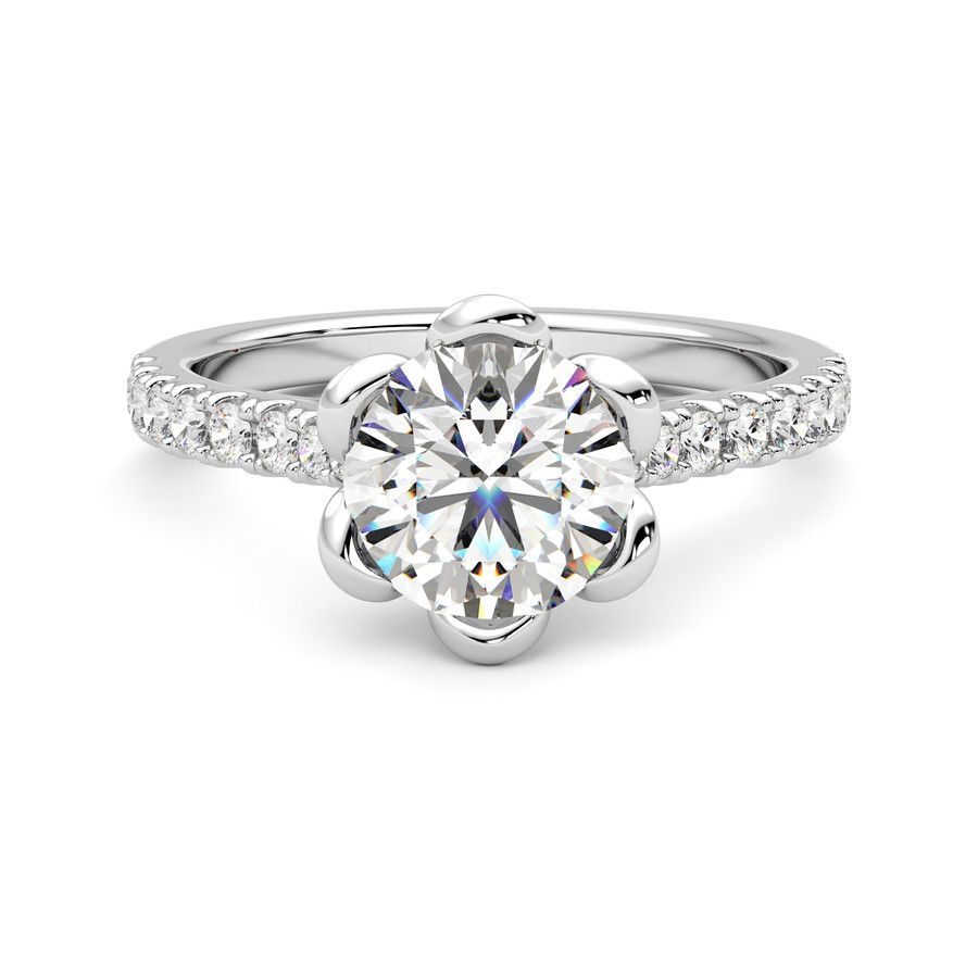 Taylor & Hart Blossom Round Engagement Ring 2