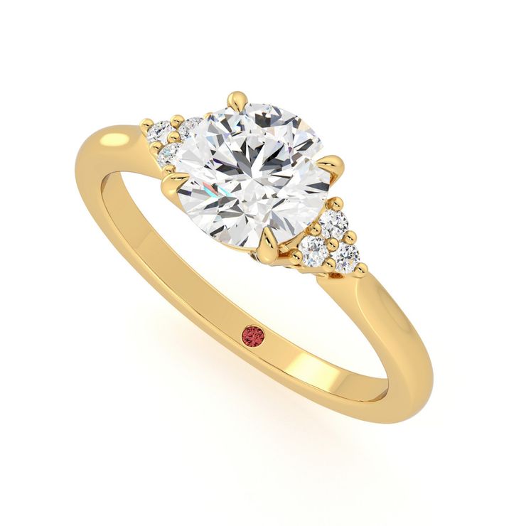 Taylor & Hart Divinity Round Engagement Ring 0