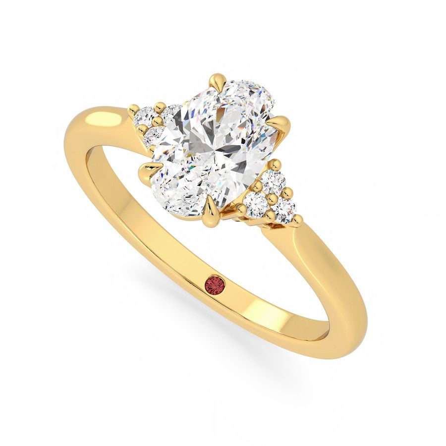 Taylor & Hart Divinity Oval Engagement Ring 0