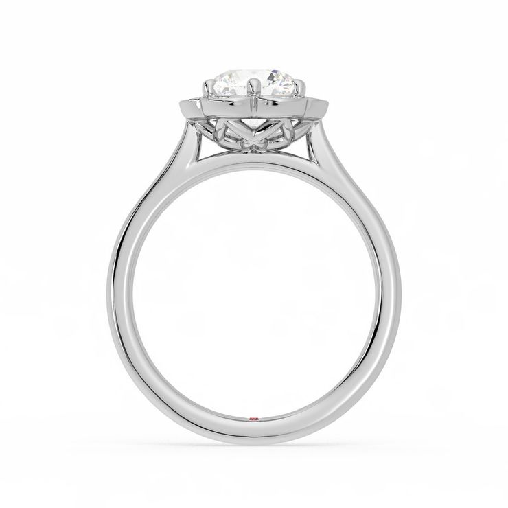 Taylor & Hart Fleur Round Engagement Ring 1