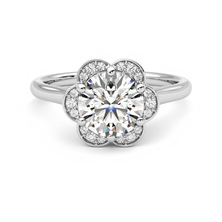 Taylor & Hart Fleur Round Engagement Ring 0