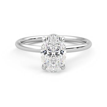 Demure Ring - 1.00ct Oval Lab-Grown Diamond