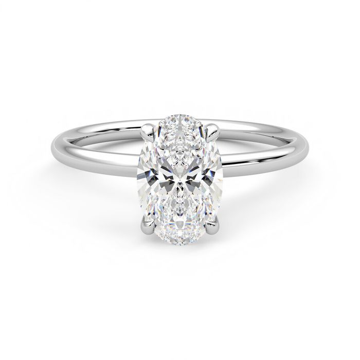 Demure Ring - 1.00ct Oval Lab-Grown Diamond