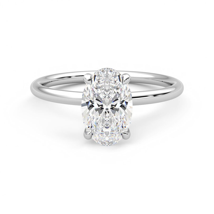 Taylor &amp; Hart Demure Ring - 1.00ct Oval Lab-Grown Diamond Ready to Go Ring 1
