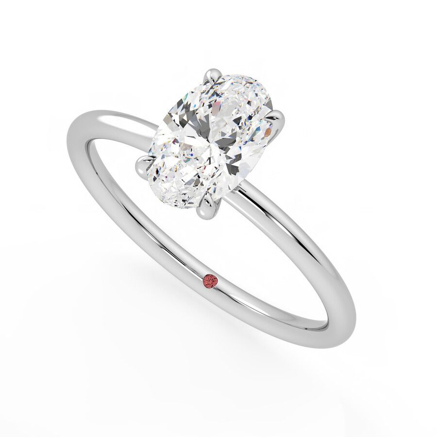 Taylor &amp; Hart Demure Ring - 1.50ct Oval Lab-Grown Diamond Ready to Go Ring 0