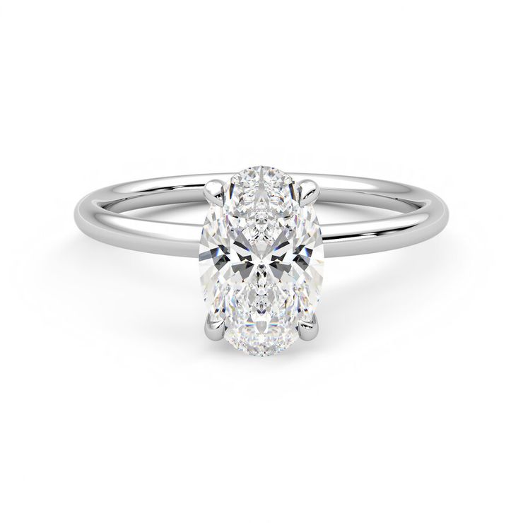 Taylor &amp; Hart Demure Ring - 1.50ct Oval Lab-Grown Diamond Ready to Go Ring 1