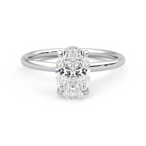 Taylor &amp; Hart Demure Ring - 1.50ct Oval Lab-Grown Diamond Ready to Go Ring 2