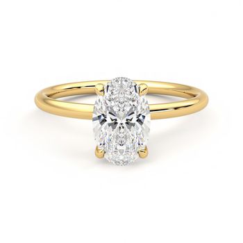 Demure Ring - 1.00ct Oval Diamond