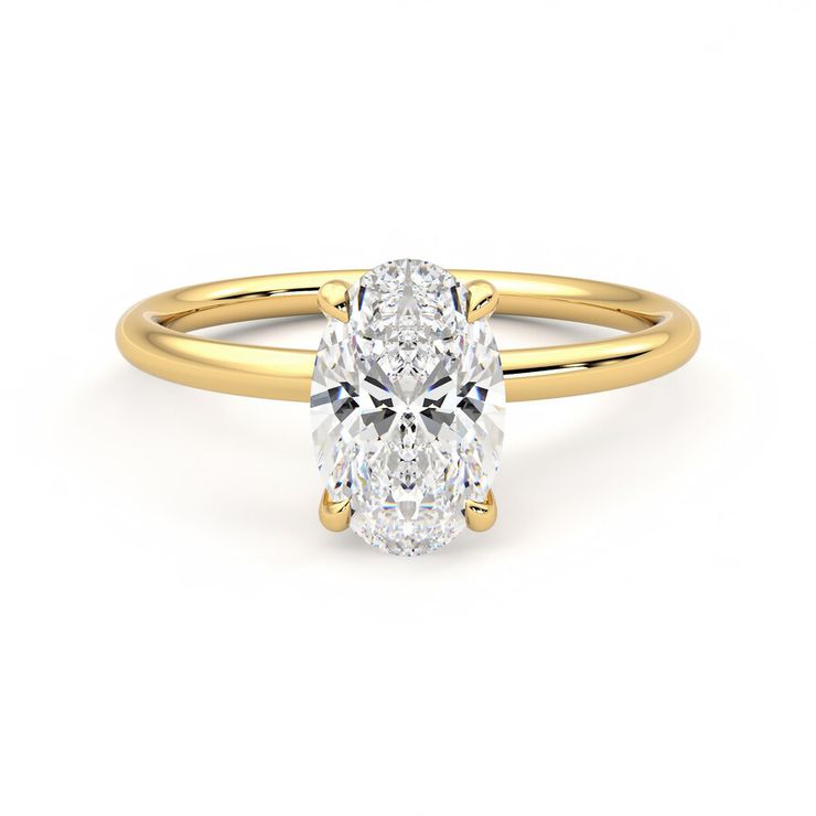 Taylor &amp; Hart Demure Ring - 1.50ct Oval Lab-Grown Diamond Ready to Go Ring 1