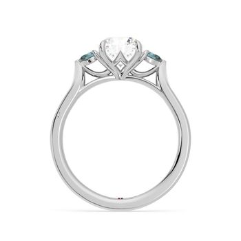 Faith Teal - 0.70ct Round Diamond