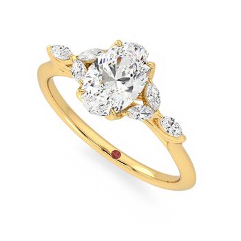 Tamora Ring - 1.50ct Oval Lab-Grown Diamond