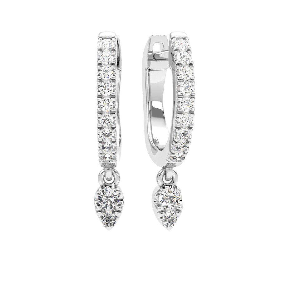 Taylor & Hart Immer Hoops Platinum Earrings