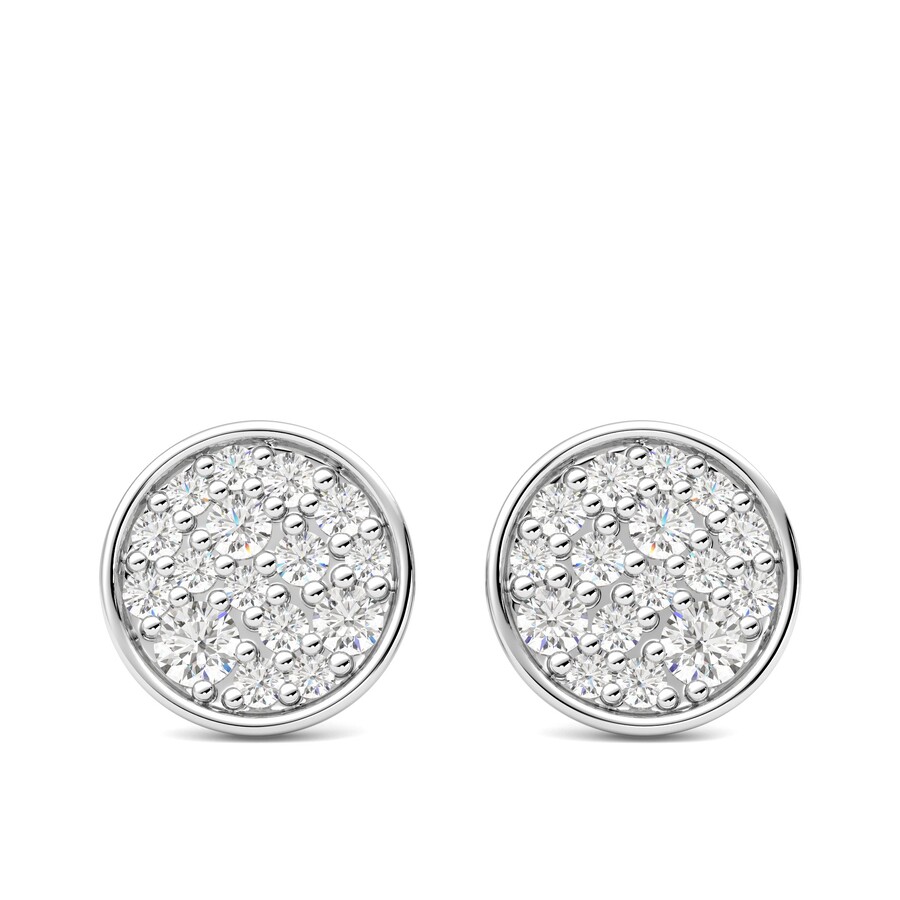 Taylor & Hart Stelliere Studs Platinum Earrings