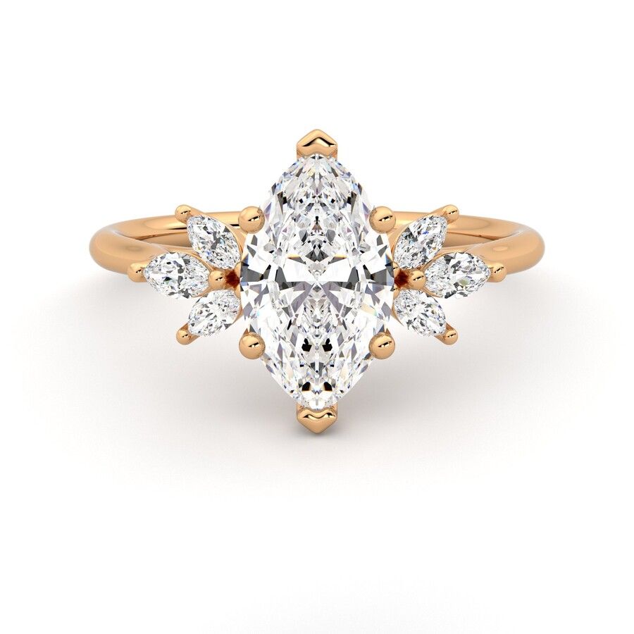 Taylor & Hart Lantana Marquise Engagement Ring 2