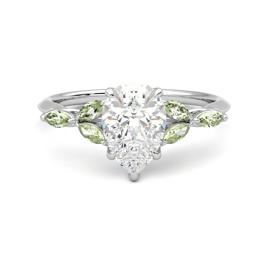 Taylor & Hart Tamora Pear Engagement Ring 2